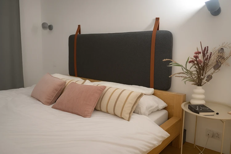 panel ścienny tapicerowany boucle